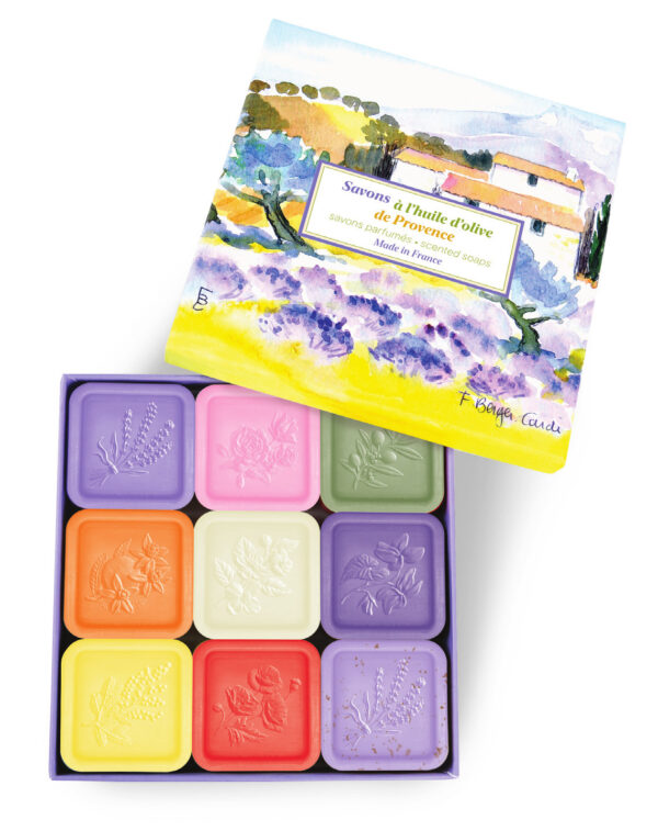 Luxury Set 9 soaps 25g PDO Olive oil from Provence